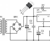 Схема регулируемого блока питания на LM317 Регулируемый блок питания на микросхеме LM317